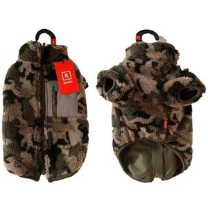 Reddy Green Camo Faux-Shearling Reversible Dog Jacket